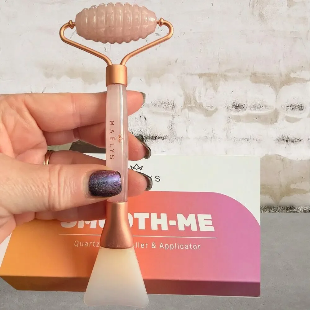 MAELYS $32 Smooth-Me Quartz Body Roller & Applicator NIB